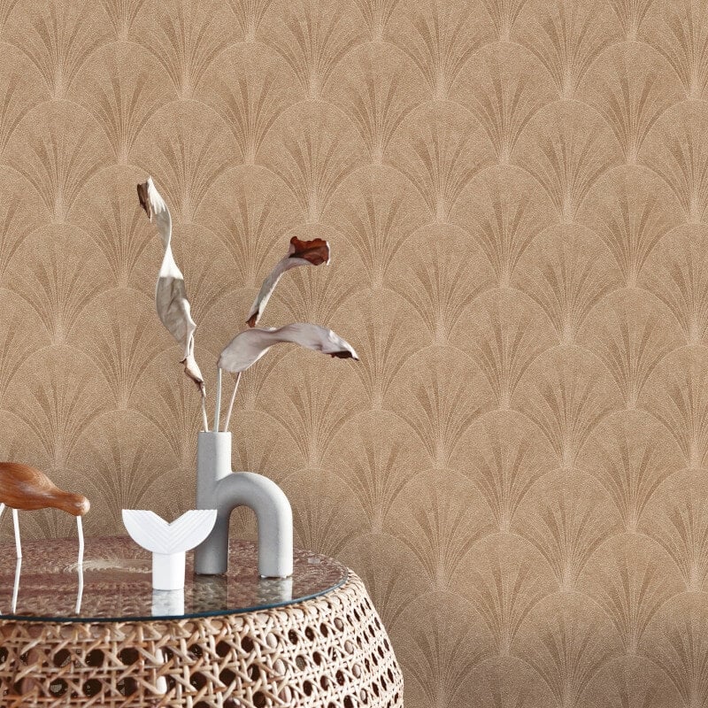 Avantgarde Fan Metallic Wallpaper - Gold - Elle Decoration - 10451 - 30 - Premier Wallcovering