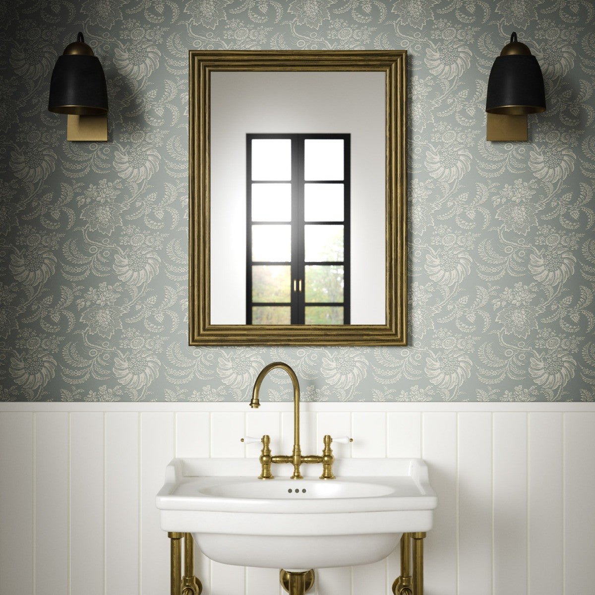 Avignon Wallpaper - French Grey - Warner House - Premier Wallcovering