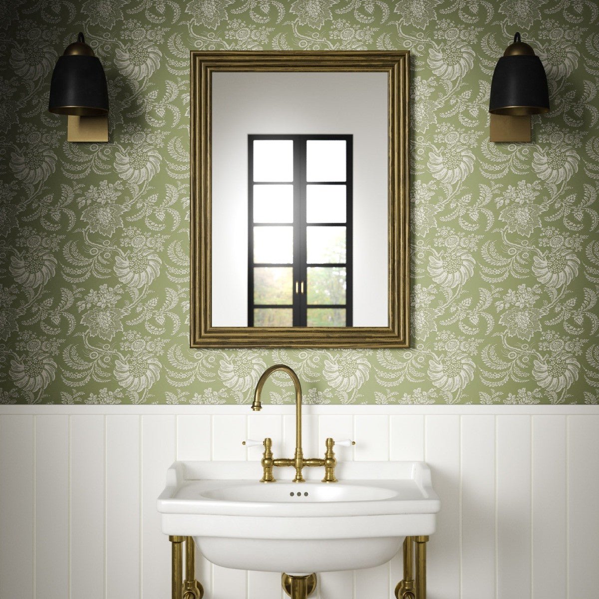 Avignon Wallpaper - Fern - Warner House - Premier Wallcovering