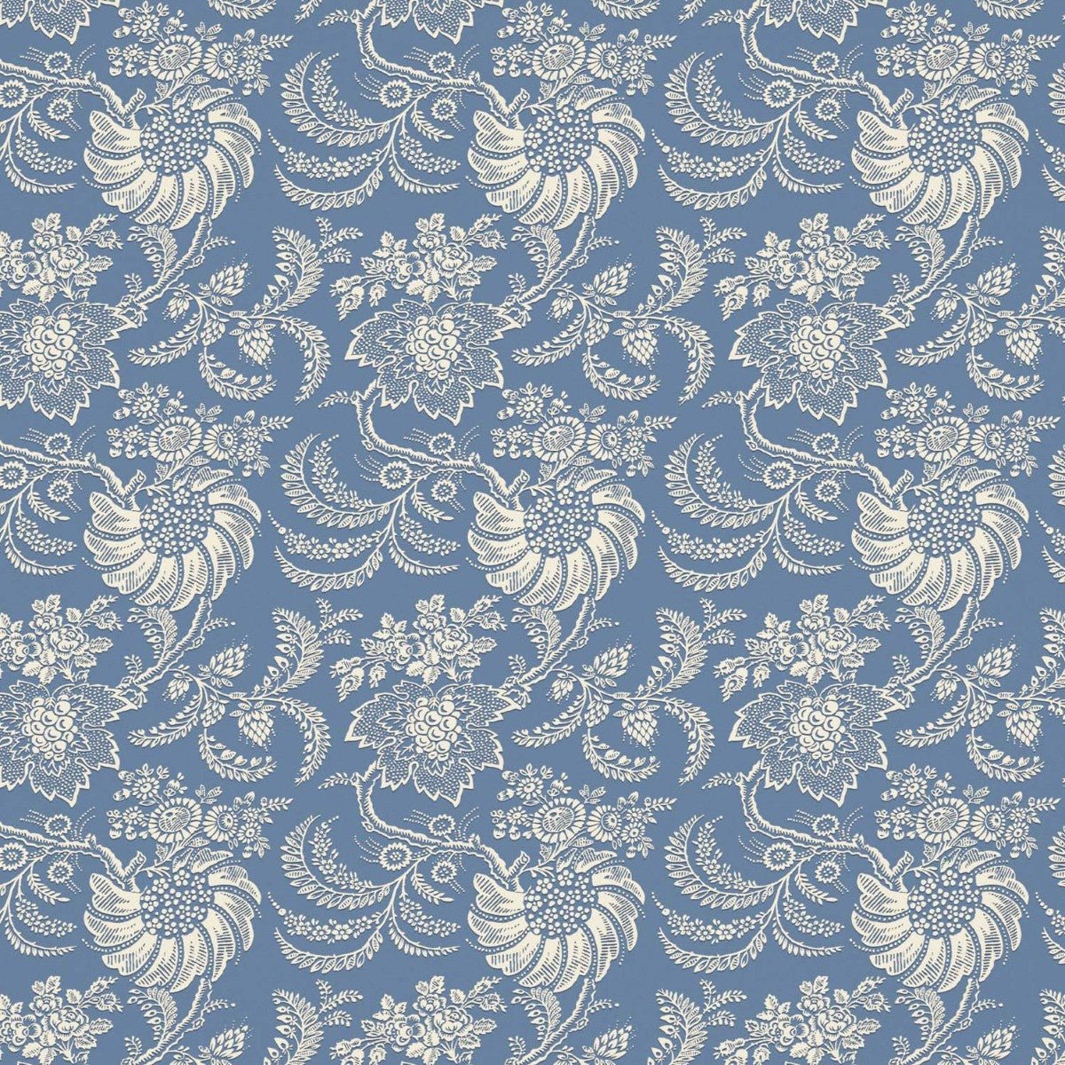 Avignon Wallpaper - Chambray - Warner House - Premier Wallcovering