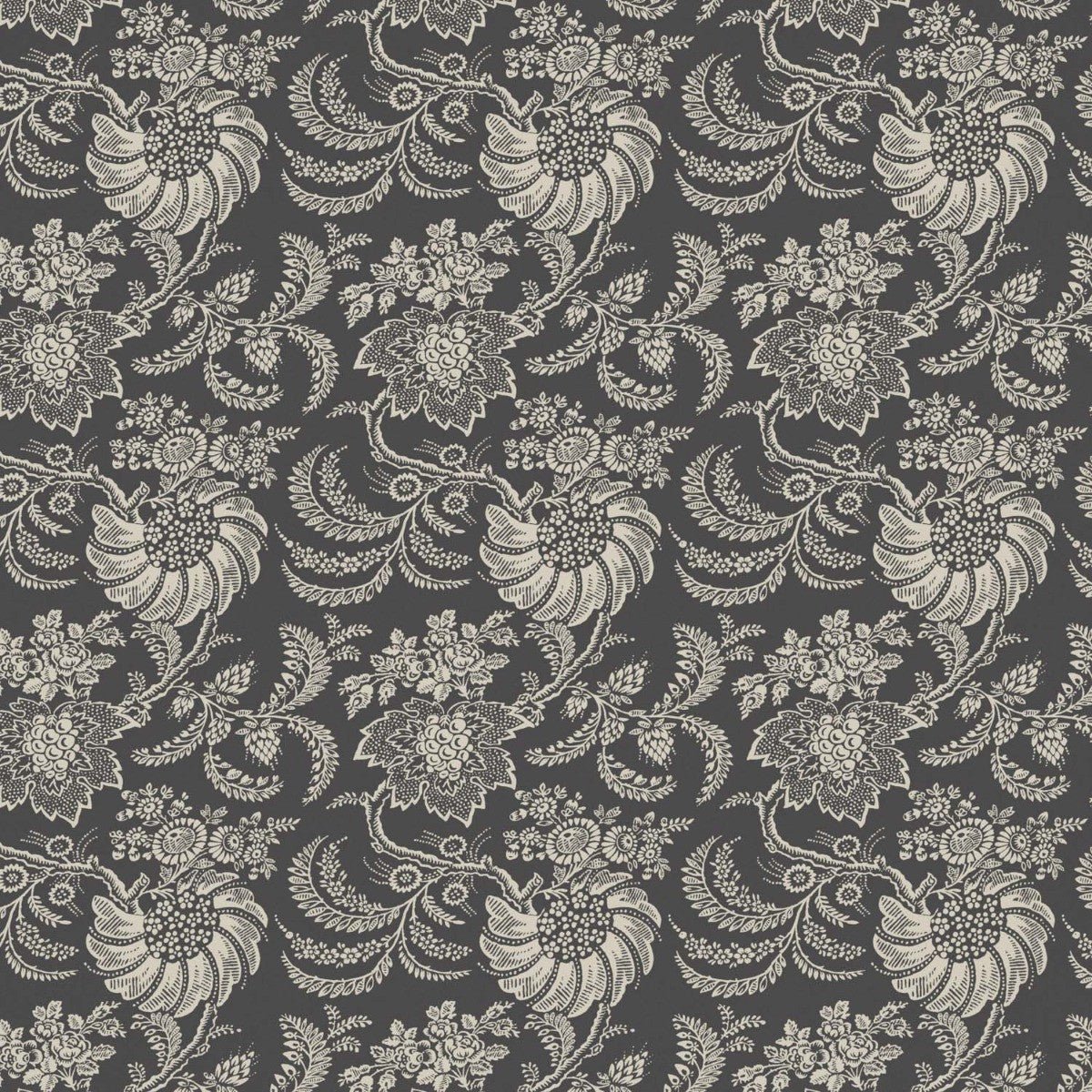 Avignon Wallpaper - Charcoal - Warner House - Premier Wallcovering