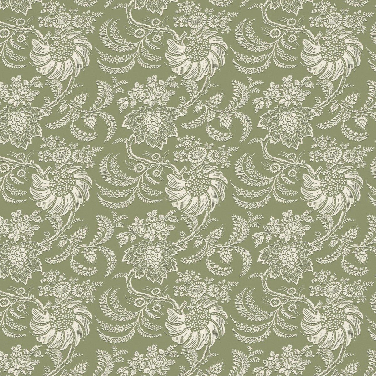Avignon Wallpaper - Fern - Warner House - Premier Wallcovering