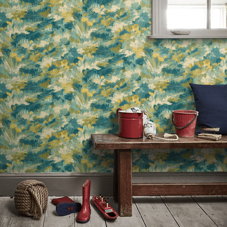 Awaken Wallpaper - Viridian - Ohpopsi - FRA50140W - Premier Wallcovering