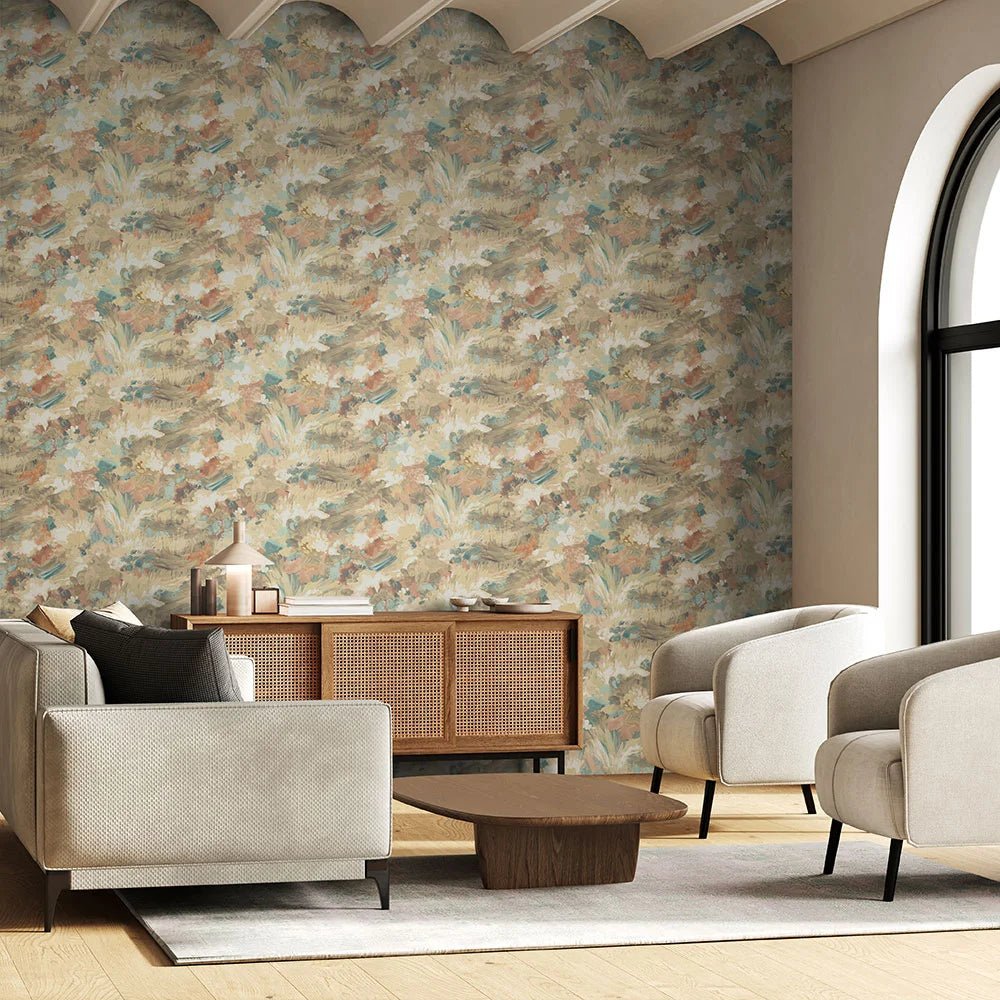 Awaken Wallpaper - Warm Parchment - Ohpopsi - FRA50143W - Premier Wallcovering