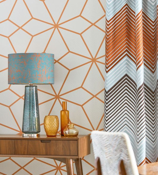 Axal Wallpaper - Rust - HMWF111979 - Harlequin - Premier Wallcovering