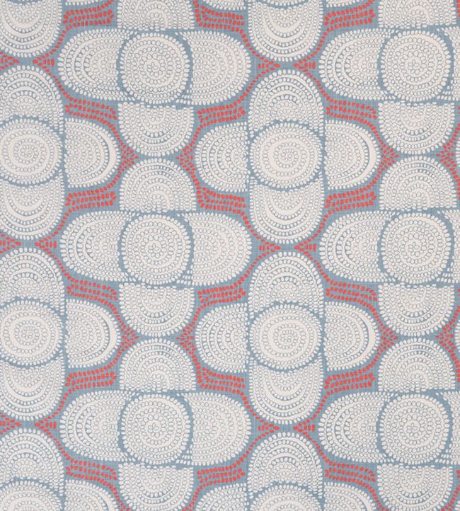 Azteque Fabric - Coral - Christopher Farr Cloth - CF131 - 01 - Premier Wallcovering