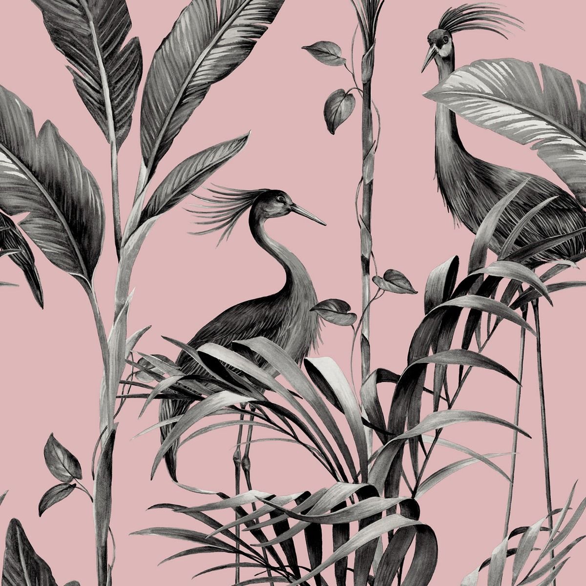 Azzurra Leaf Wallpaper - Pink - Belgravia - 9507 - Premier Wallcovering