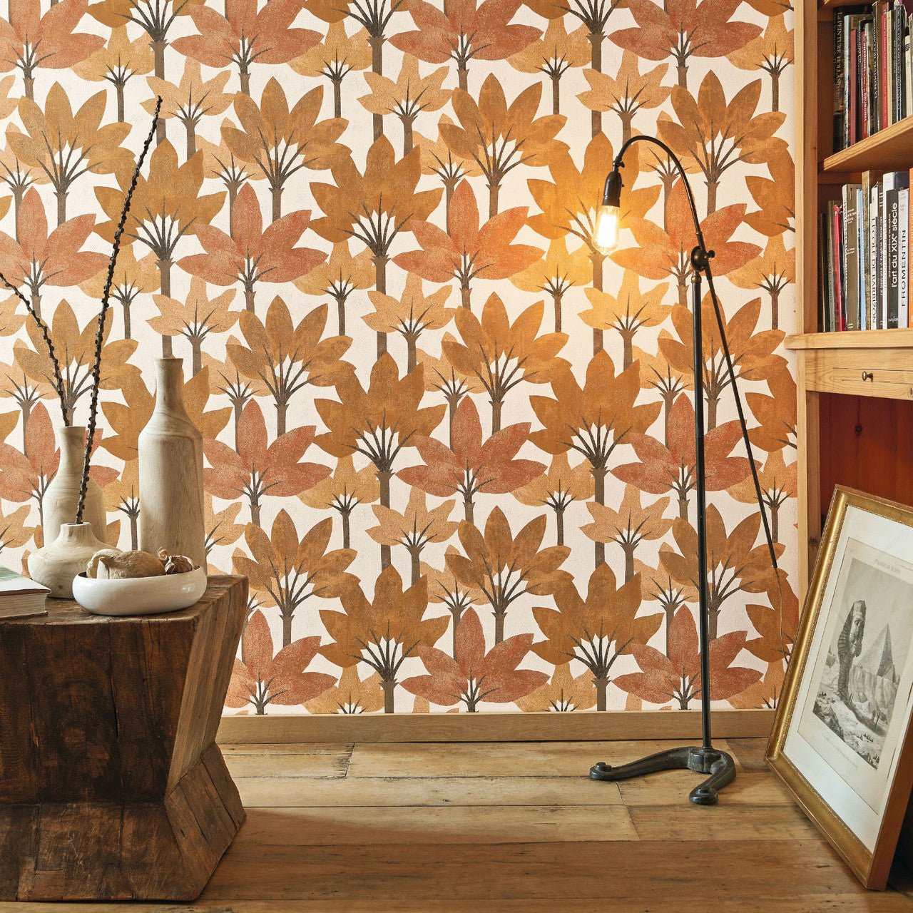 Babel Babylone Wallpaper - Jaune Curry - Casadeco - 89712310 - Premier Wallcovering