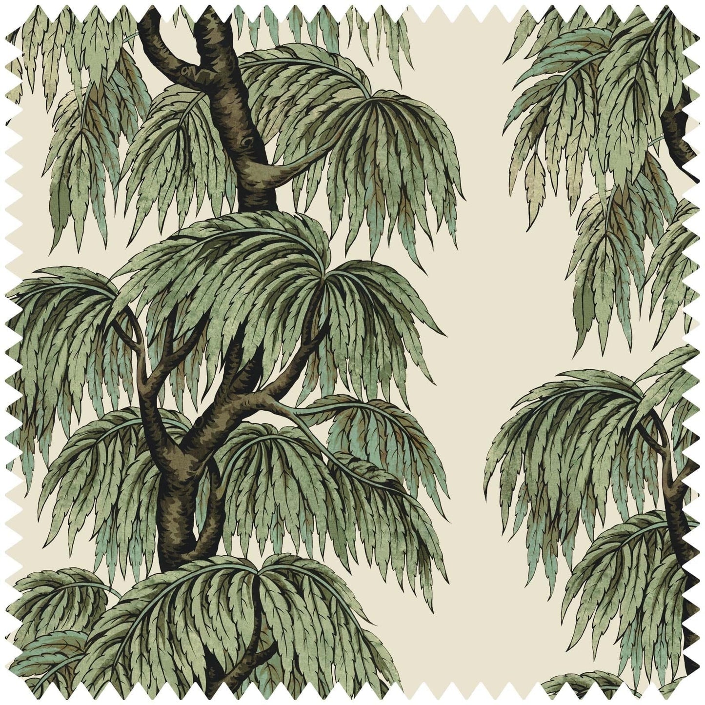 Babylon Cotton Linen Fabric - Papyrus - House of Hackney - 1-FA-BAB-LIN-PAP-XXX-XXX - Premier Wallcovering