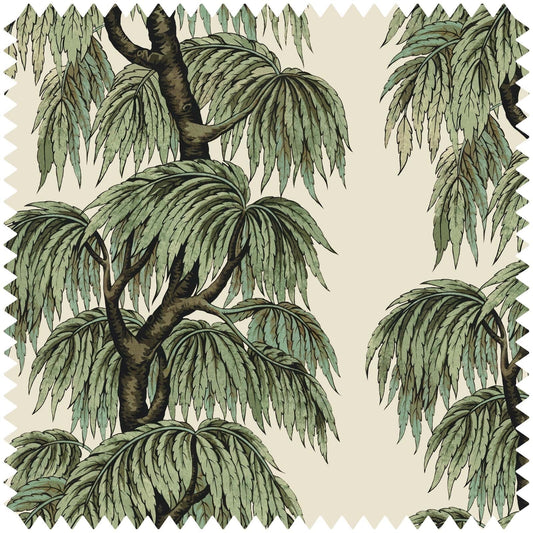 Babylon Cotton Linen Fabric - Papyrus - House of Hackney - 1-FA-BAB-LIN-PAP-XXX-XXX - Premier Wallcovering