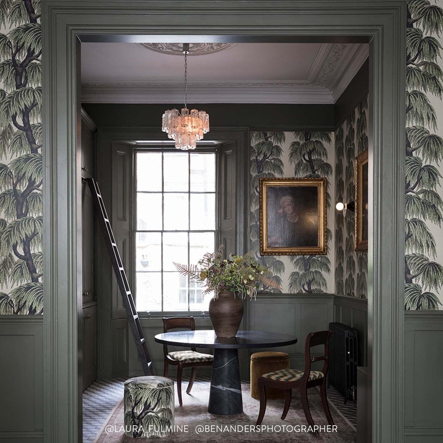 Babylon Wallpaper - Papyrus / Willow - House of Hackney - 1 - WA - BAB - DI - PAP - XXX - Premier Wallcovering