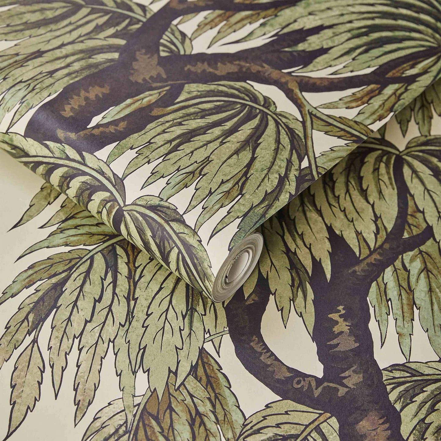 Babylon Wallpaper - Papyrus / Willow - House of Hackney - 1 - WA - BAB - DI - PAP - XXX - Premier Wallcovering