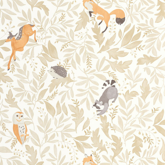 Balade En Foret Wallpaper - Beige - Caselio - 105741010 - Premier Wallcovering