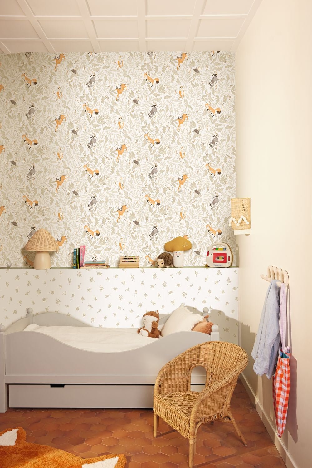 Balade En Foret Wallpaper - Beige - Caselio - 105741010 - Premier Wallcovering
