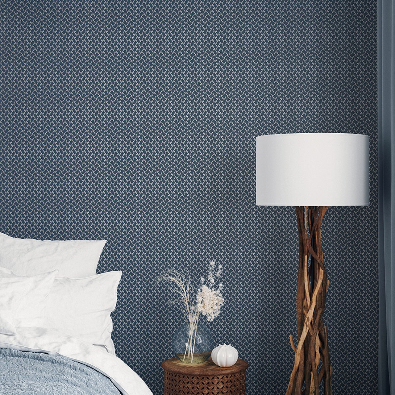 Balance Slow Living Wallpaper - Night Blue - Hohenberger - 64667 - Premier Wallcovering