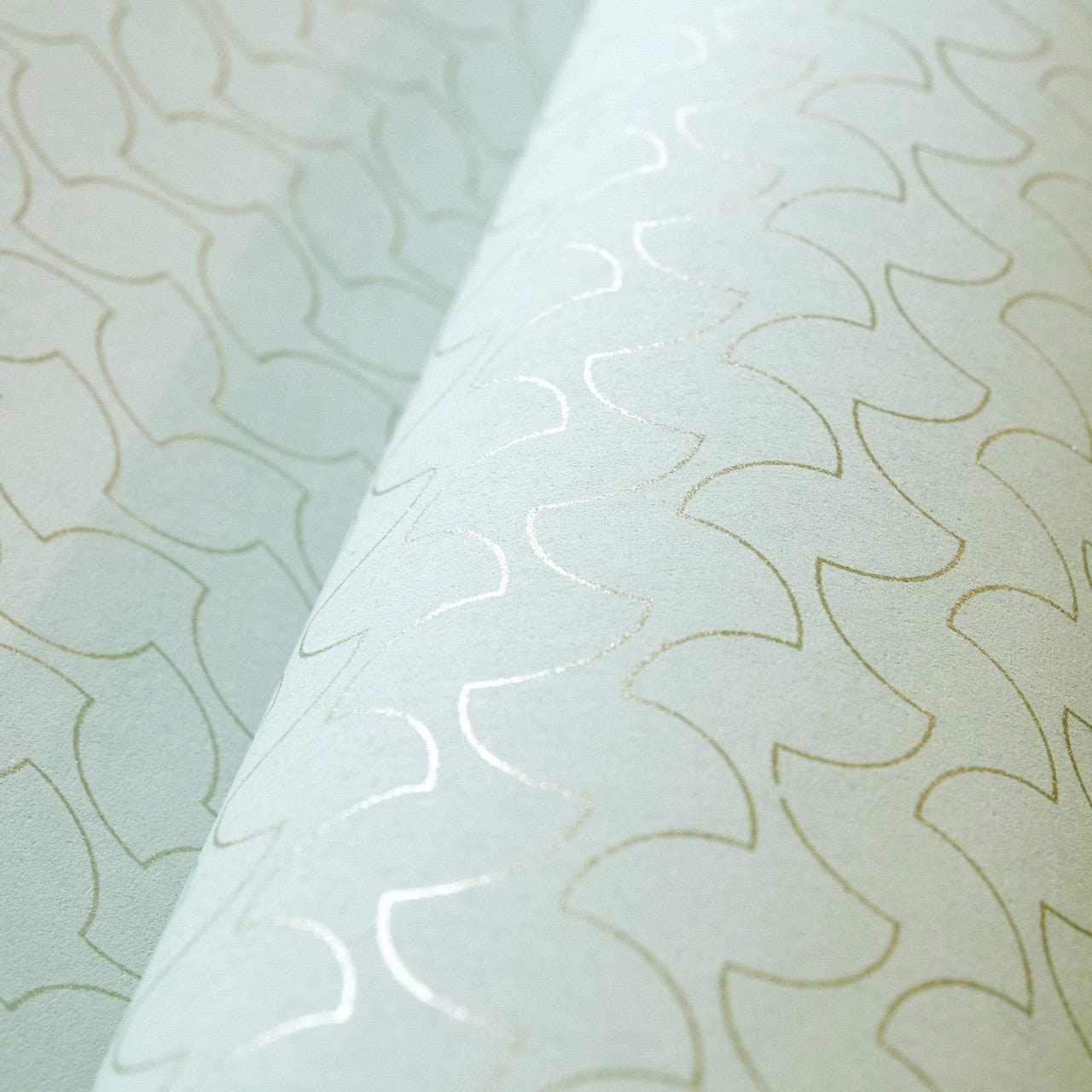 Balance Slow Living Wallpaper - Frost Mint - Hohenberger - 64668 - Premier Wallcovering