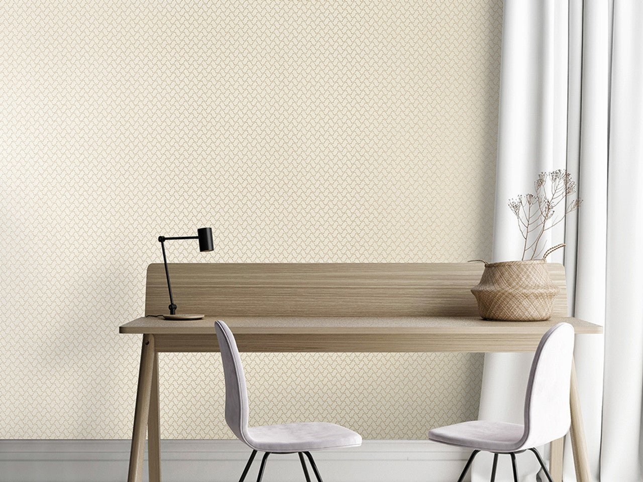 Balance Slow Living Wallpaper - Sand/ Gold - Hohenberger - 64666 - Premier Wallcovering
