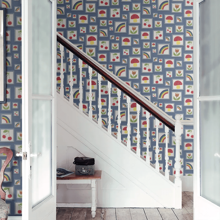 Balance Wallpaper - Woad - Little Greene - 0231BAWOADZ - Premier Wallcovering