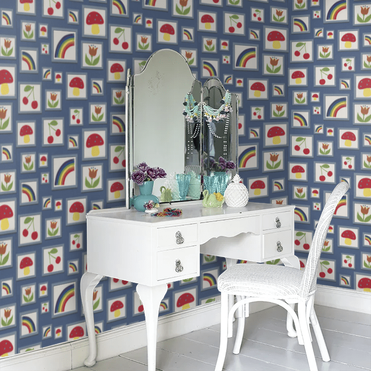 Balance Wallpaper - Woad - Little Greene - 0231BAWOADZ - Premier Wallcovering