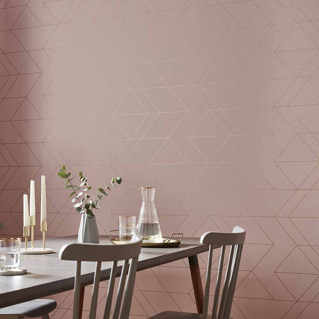 Balance Wallpaper - Blush Rose Gold - Graham & Brown - 106755 - Premier Wallcovering