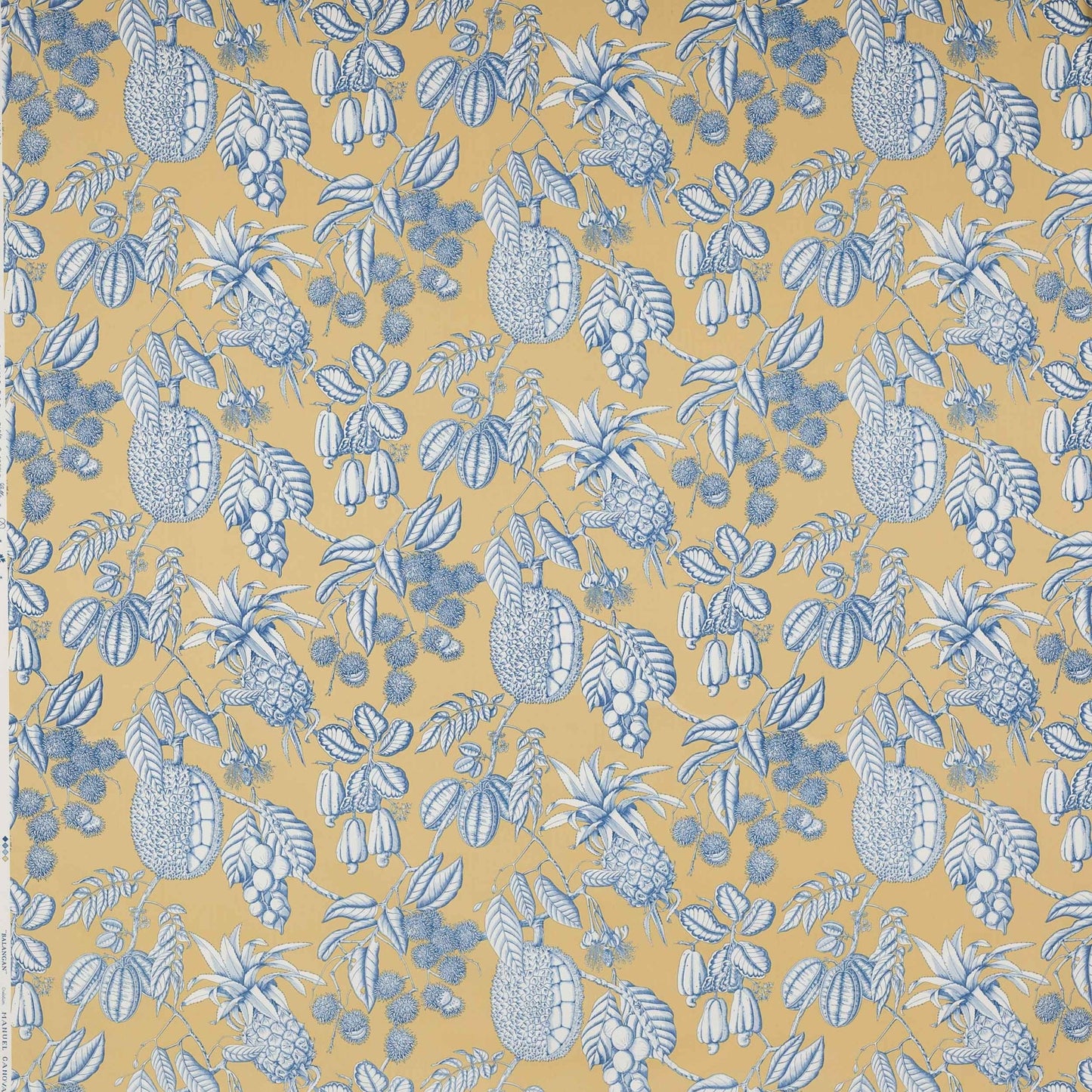 Balangan Fabric - Ocre - Manuel Canovas - M4077-05 - Premier Wallcovering
