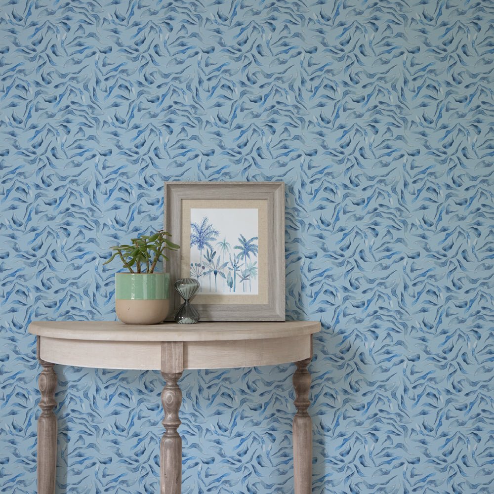 Balaya Wallpaper - Cobalt - Voyage Maison - BALAYA/WPO/COB - Premier Wallcovering