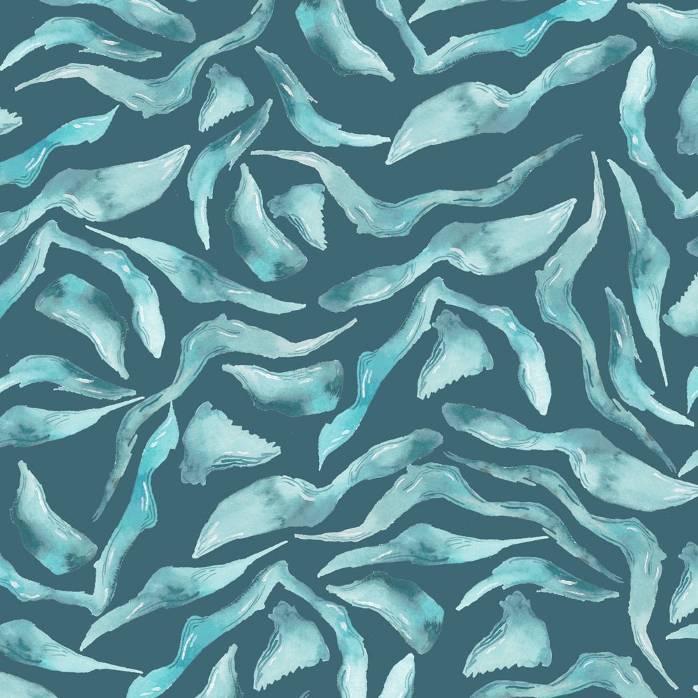 Balaya Wallpaper - Teal - Voyage Maison - BALAYA/WPO/TEA - Premier Wallcovering