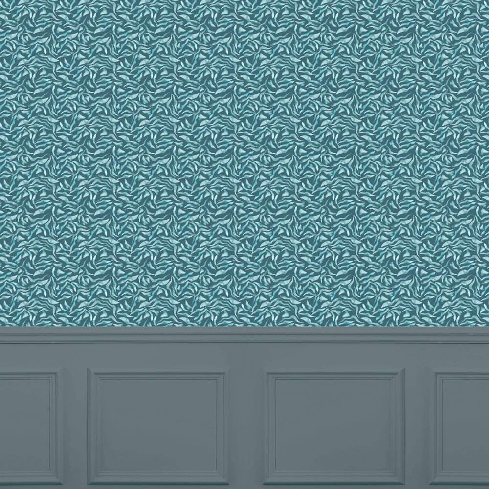 Balaya Wallpaper - Teal - Voyage Maison - BALAYA/WPO/TEA - Premier Wallcovering