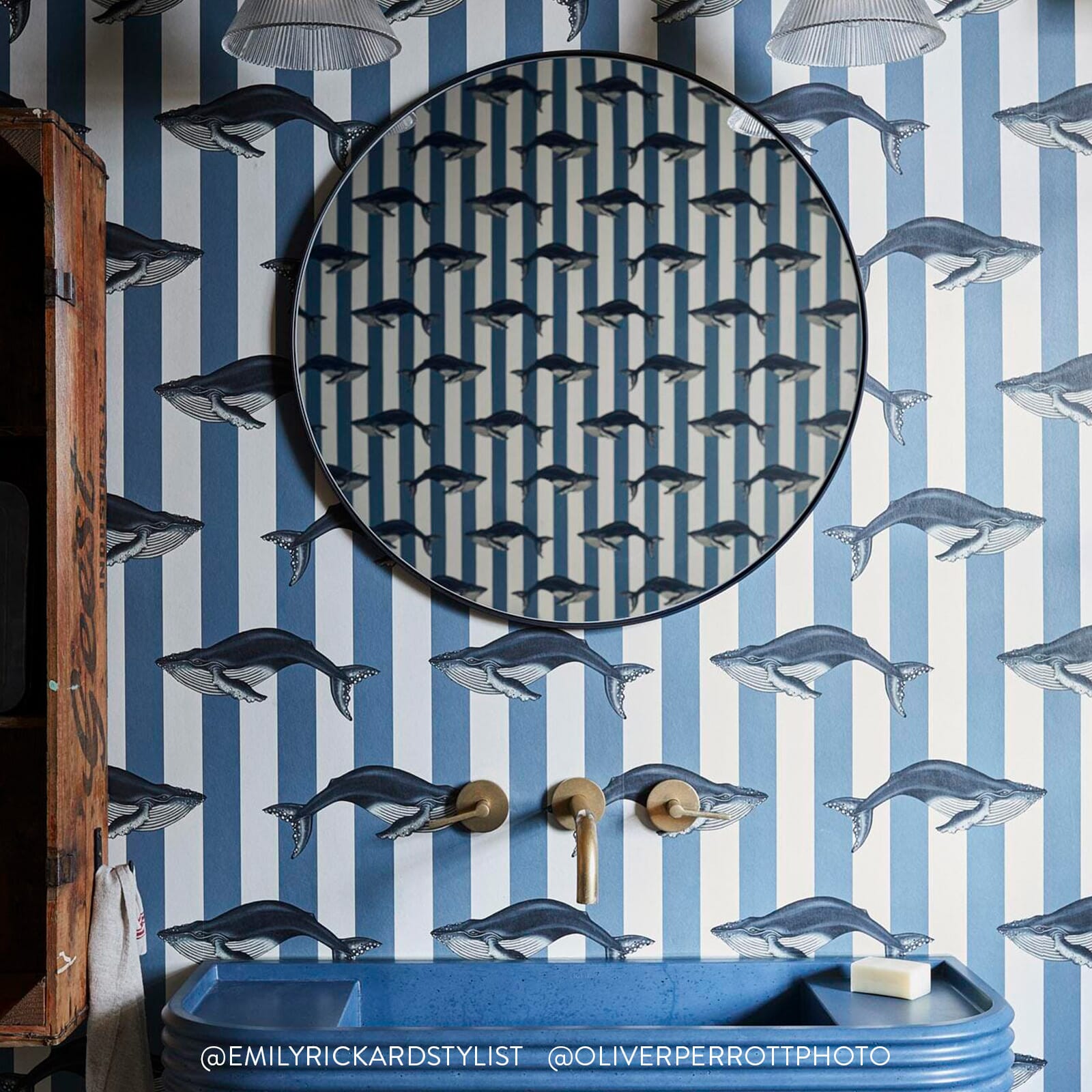 Baleana Wallpaper - Denim - House of Hackney - 1 - WA - BAL - DI - DEN - XXX - Premier Wallcovering