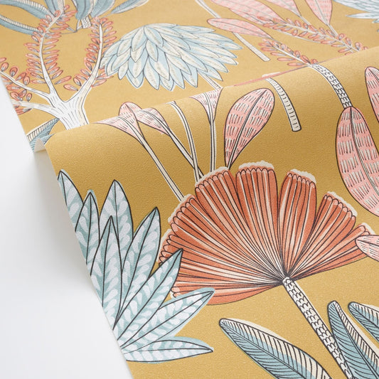 Bali Wallpaper - Curry - Caselio - 104932742 - Premier Wallcovering
