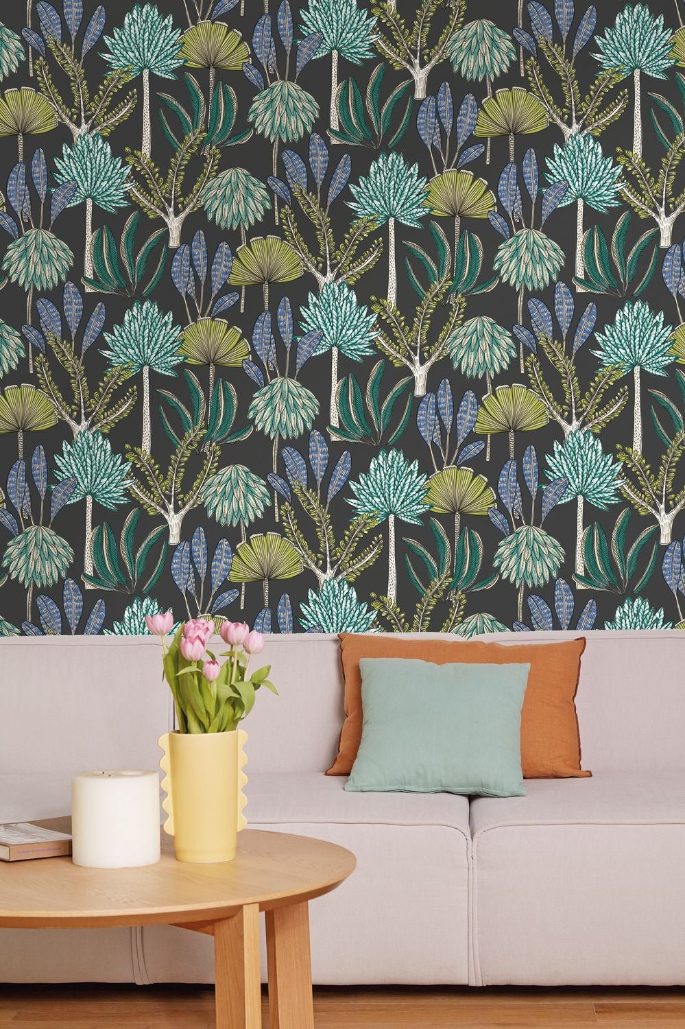 Bali Wallpaper - Noir Vert - Caselio - 104939708 - Premier Wallcovering