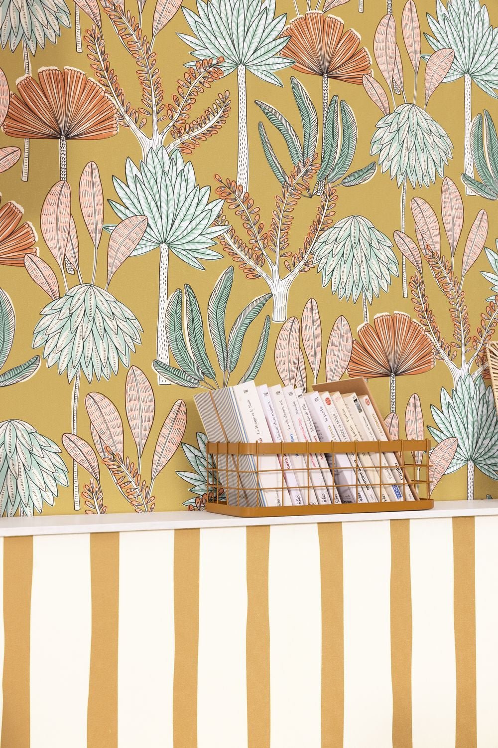 Bali Wallpaper - Curry - Caselio - 104932742 - Premier Wallcovering