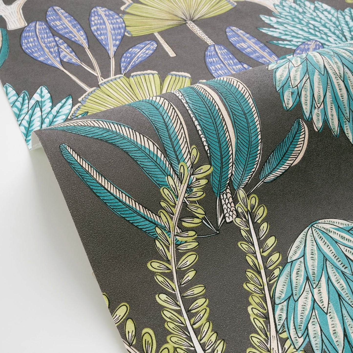 Bali Wallpaper - Noir Vert - Caselio - 104939708 - Premier Wallcovering