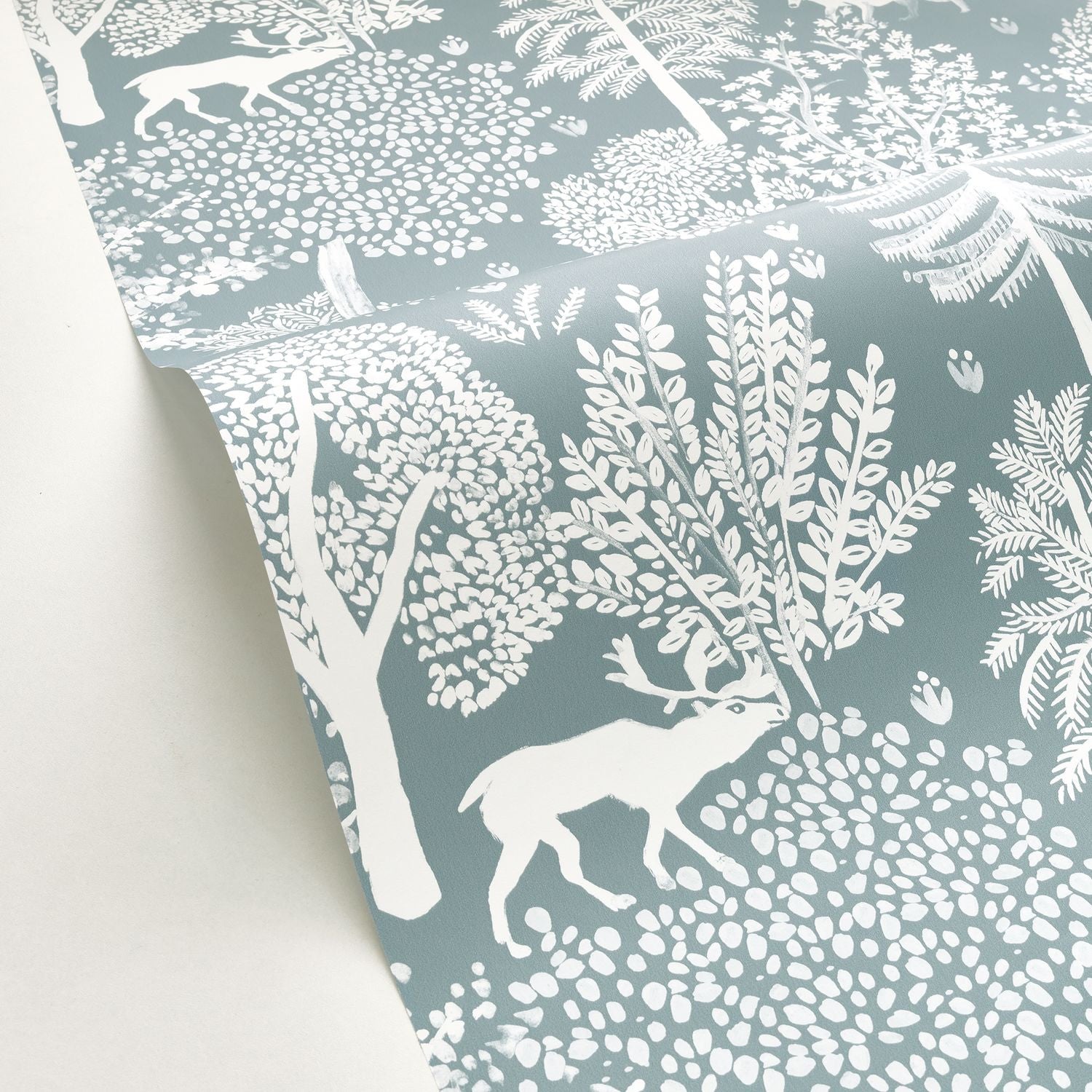 Ballad Wallpaper - Bleu Clair Blanc - Caselio - 102936033 - Premier Wallcovering