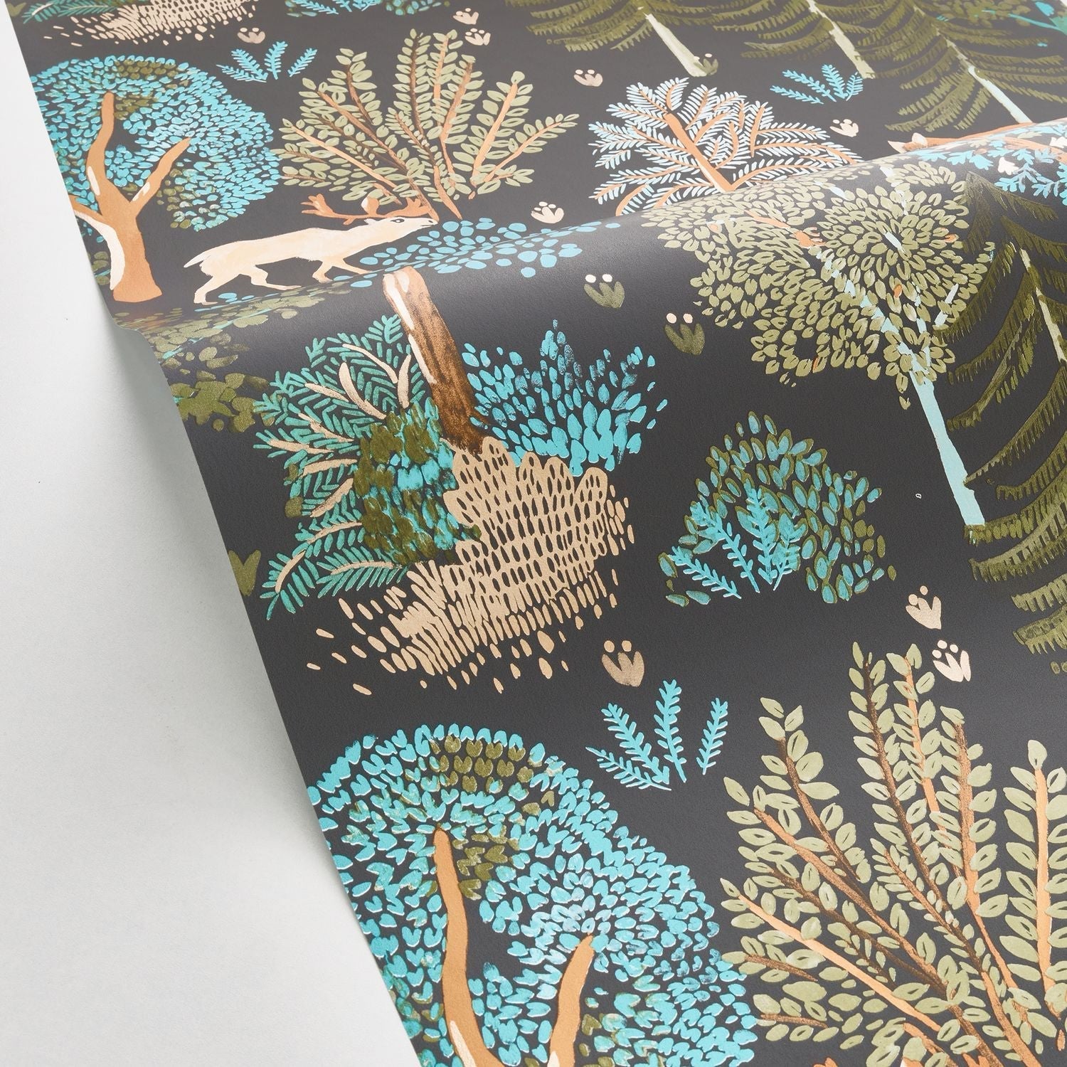 Ballad Wallpaper - Kaki Fond Noir - Caselio - 102937940 - Premier Wallcovering