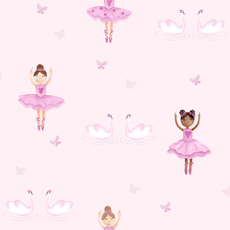 Ballerina Wallpaper - Pink - Holden Décor - 12460 - Premier Wallcovering