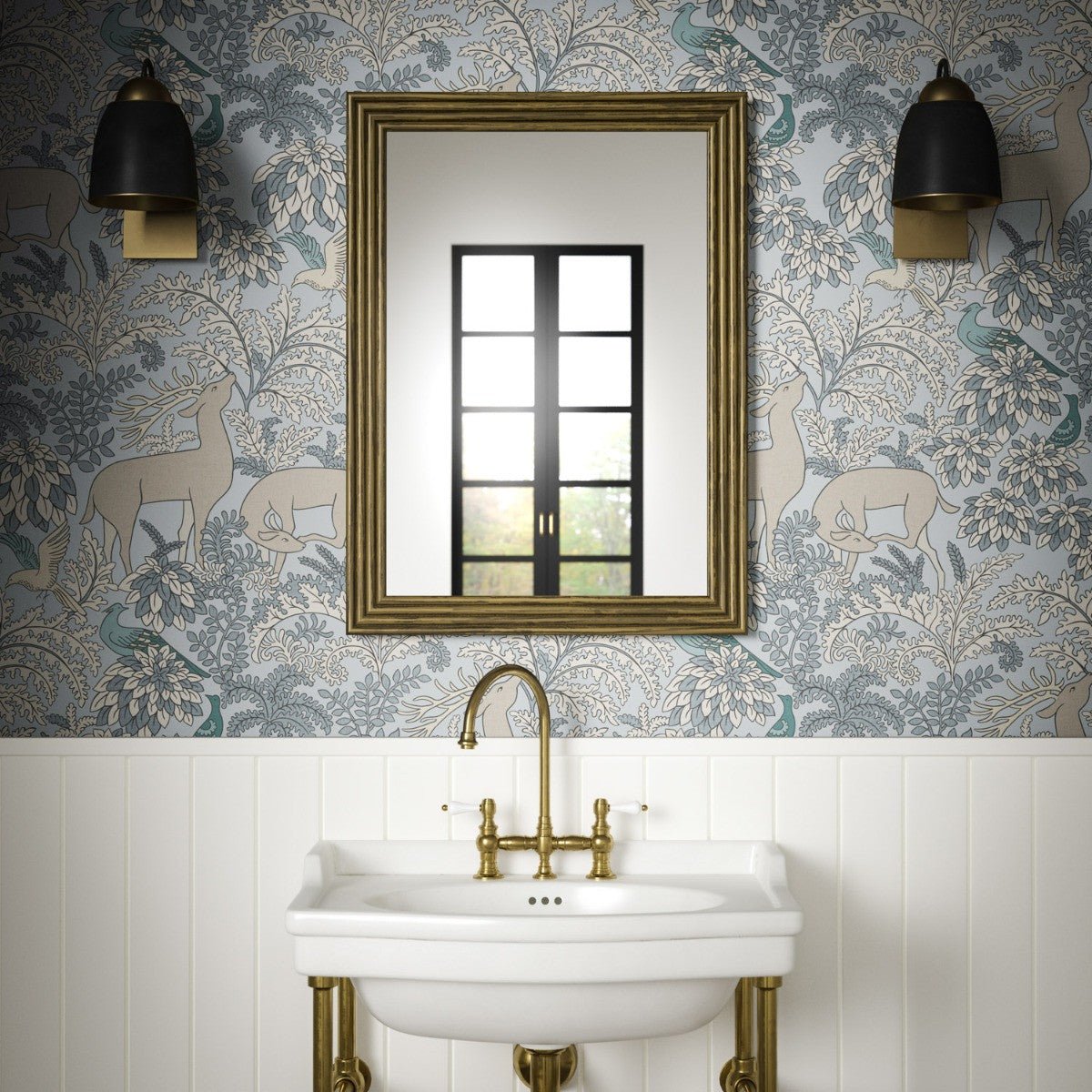 Balmoral Wallpaper - Sky - Warner House - Premier Wallcovering