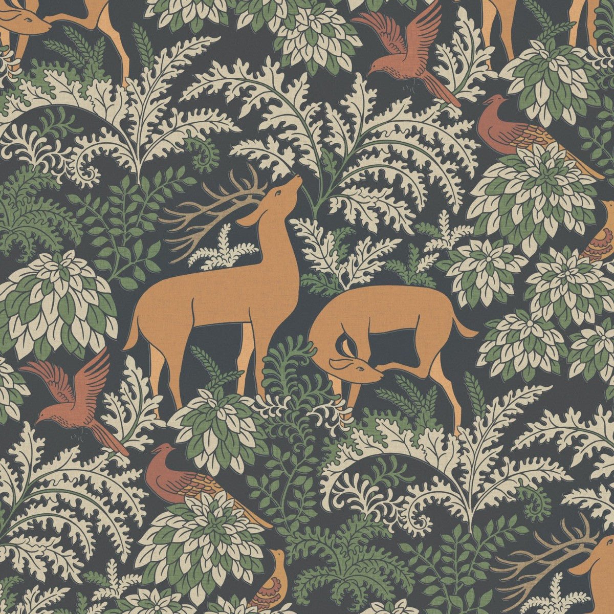 Balmoral Wallpaper - Charcoal - Warner House - Premier Wallcovering