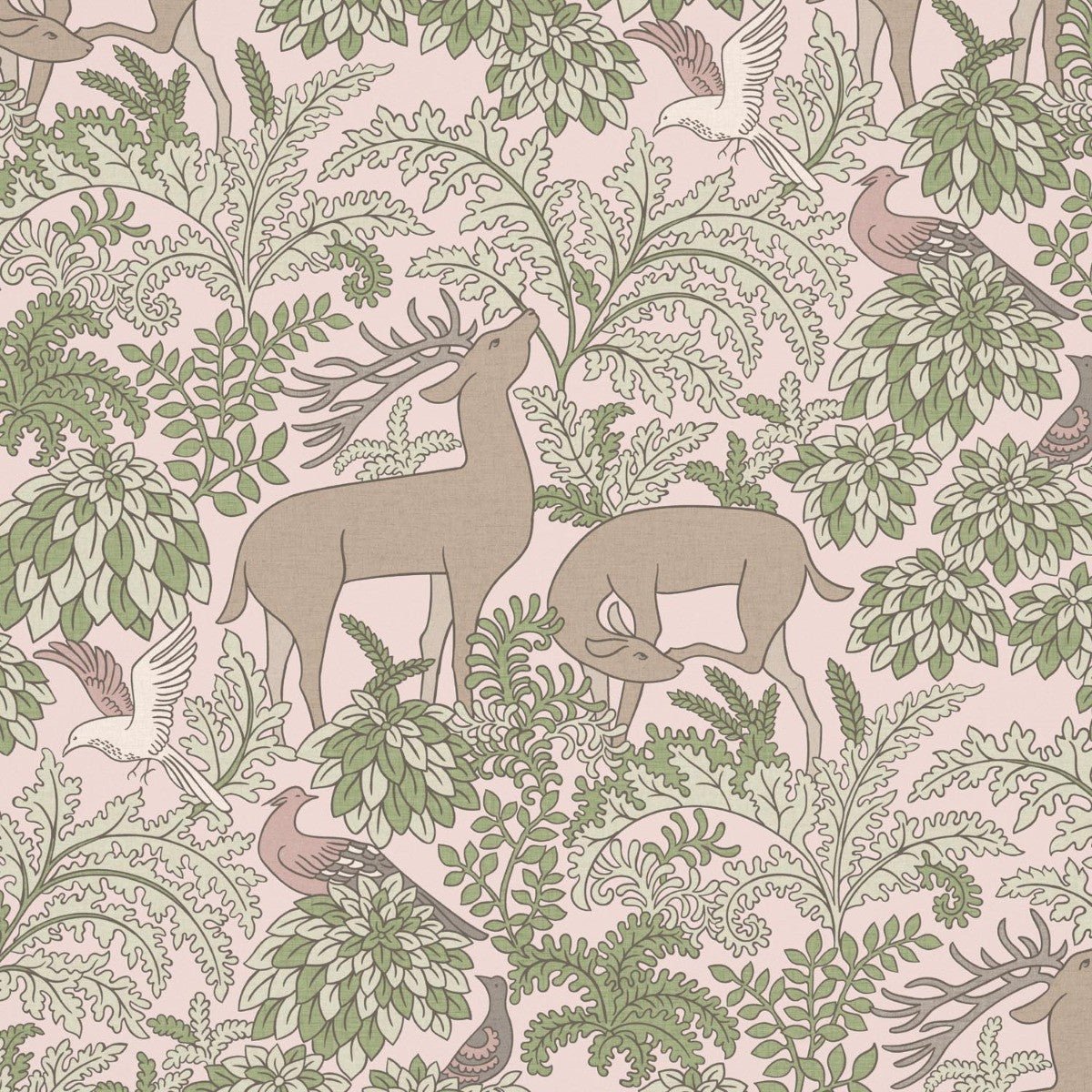Balmoral Wallpaper - Blush - Warner House - Premier Wallcovering