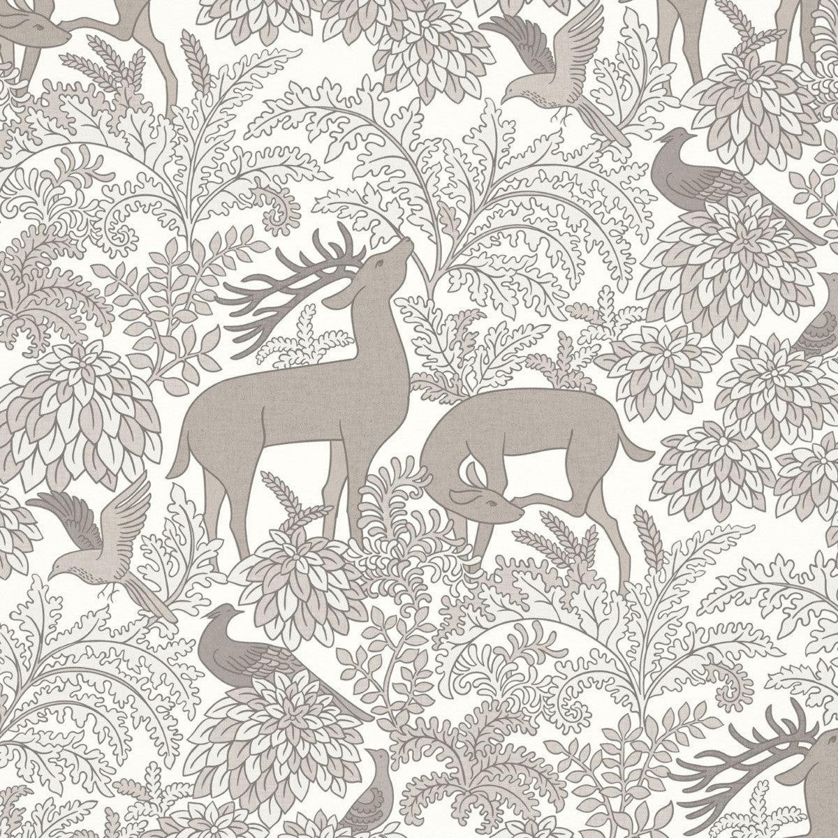 Balmoral Wallpaper - Natural - Warner House - Premier Wallcovering