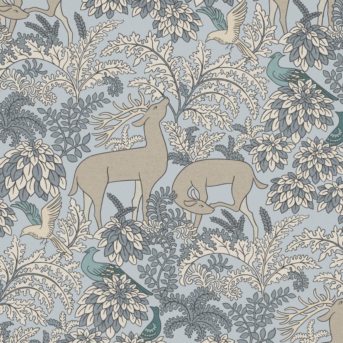 Balmoral Wallpaper - Sky - Warner House - Premier Wallcovering