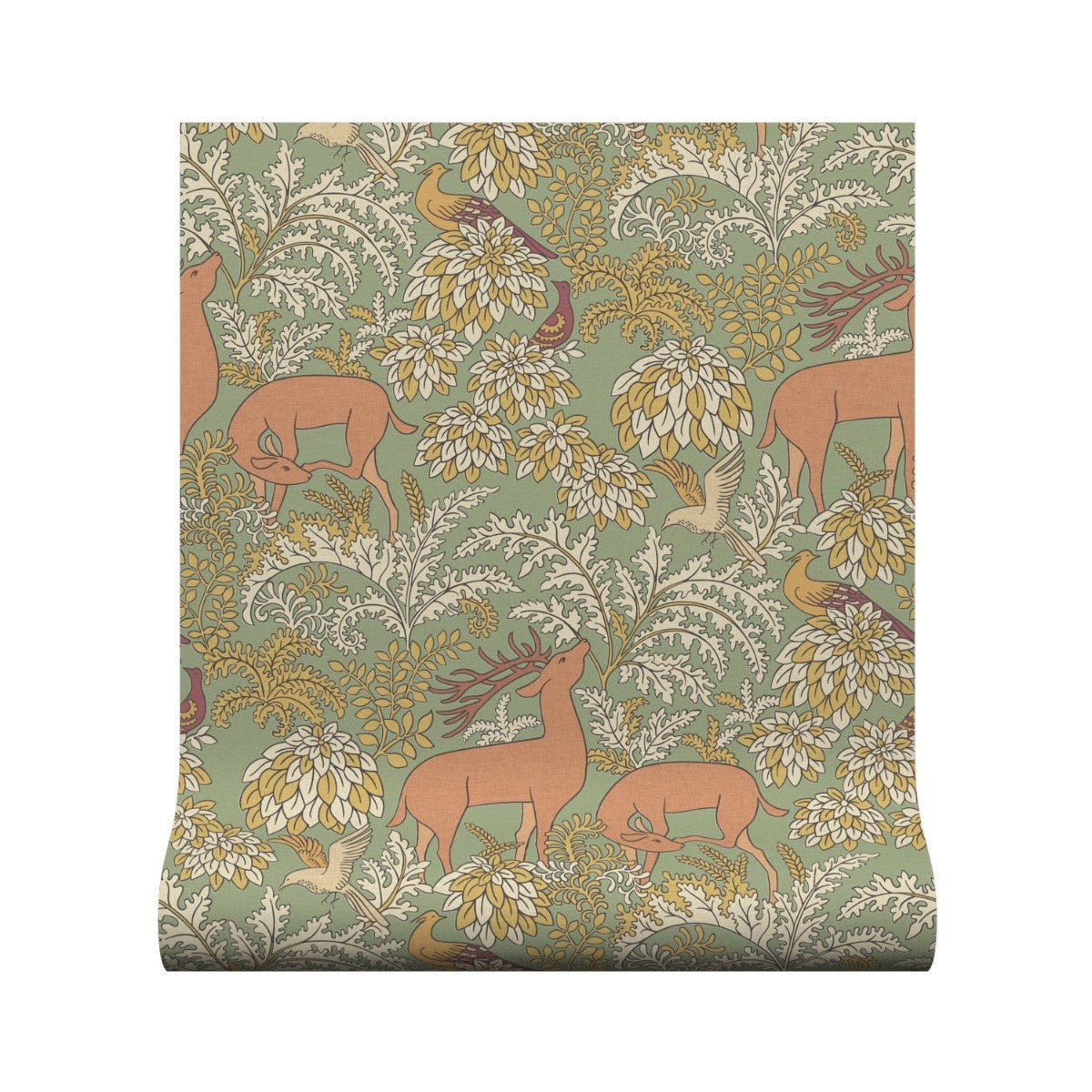 Balmoral Wallpaper - Olive - Warner House - Premier Wallcovering