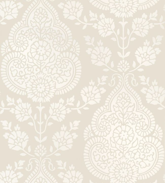 Balmuccia Damask Wallpaper - Beige - AT57864 - Anna French - Premier Wallcovering
