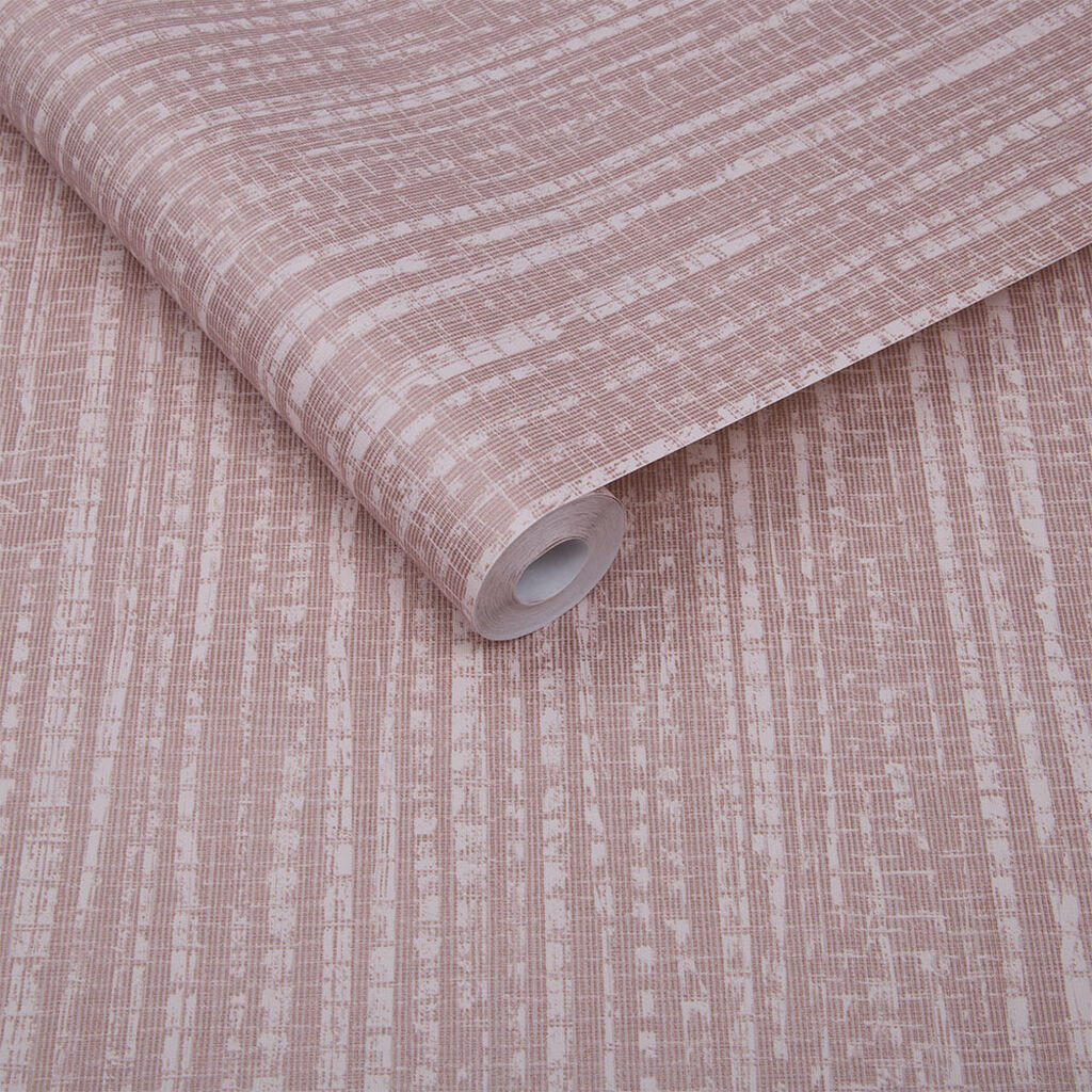 Bamboo Texture Wallpaper - Pink - Graham & Brown - 104729 - Premier Wallcovering