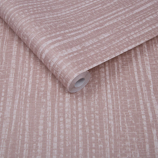 Bamboo Texture Wallpaper - Pink - Graham & Brown - 104729 - Premier Wallcovering