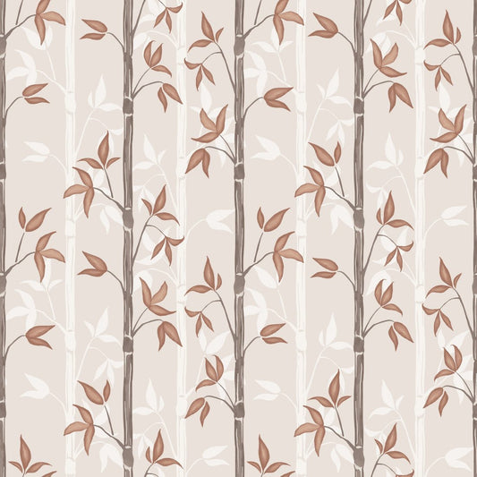 Bamboo Wallpaper - Autumn - Summer Gray - Premier Wallcovering