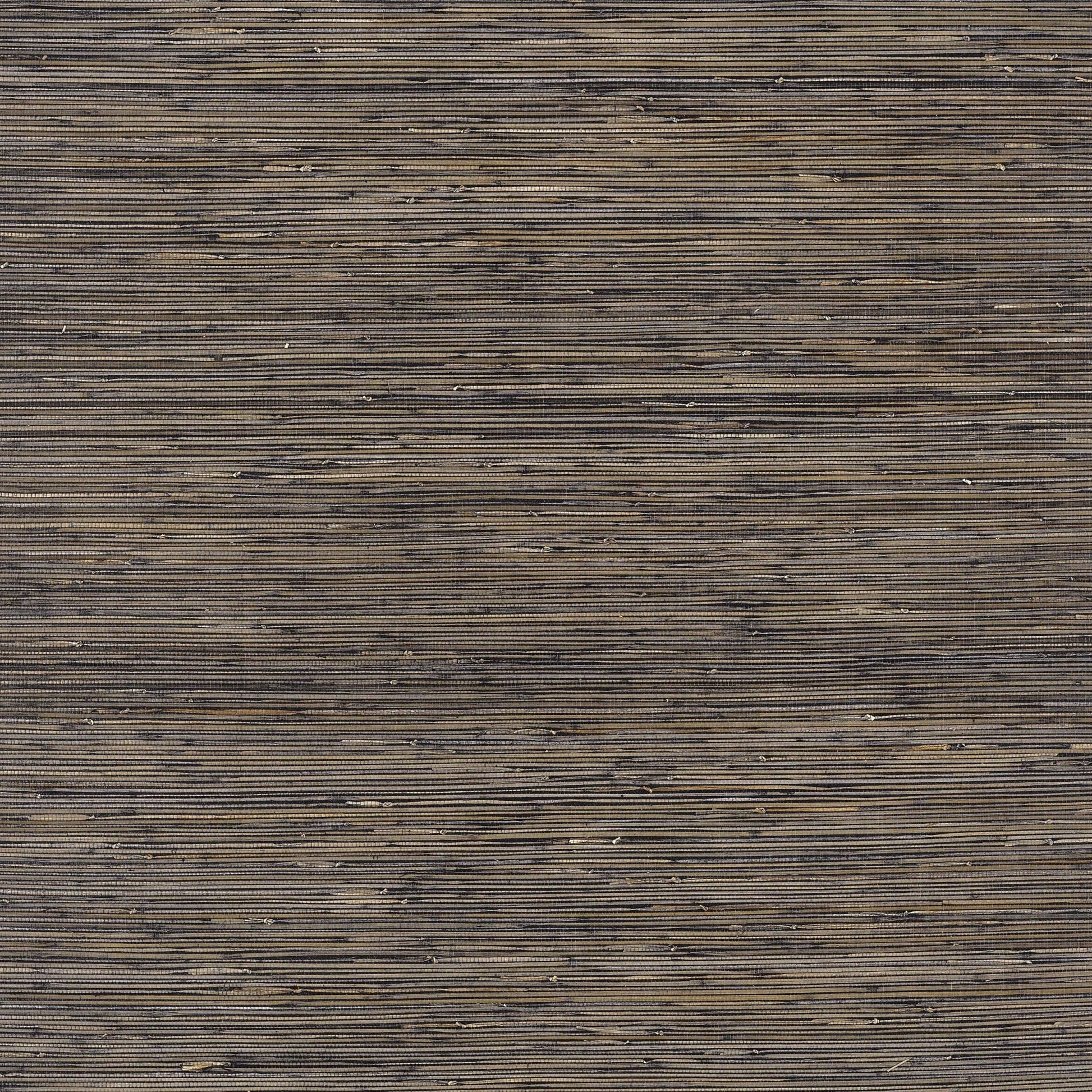 Bamboo Weave Wallpaper - Charcoal - Thibaut - T3687 - Premier Wallcovering