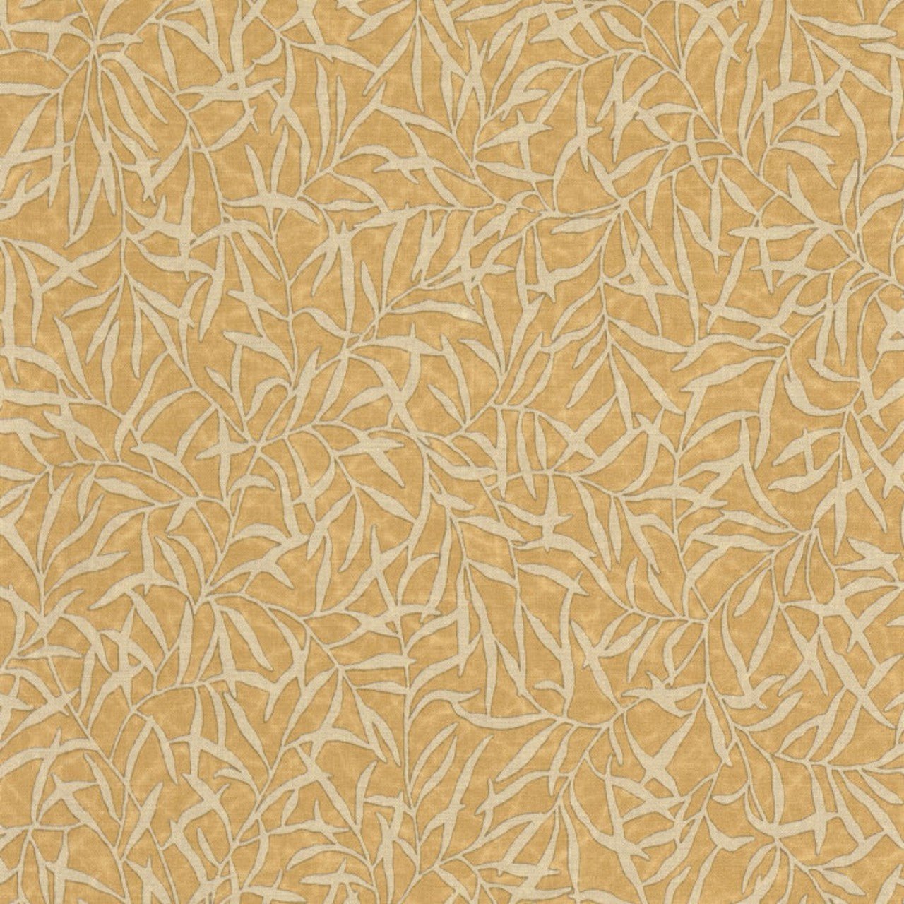 Bambu Bali Vert Canopee Wallpaper - Jaune Safran - Casadeco - 88172539 - Premier Wallcovering
