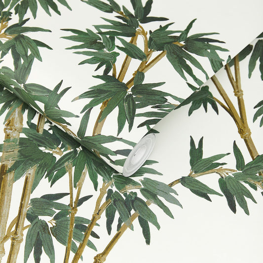 Bambusa Wallpaper - Antique - White - House of Hackney - 1 - WA - BAM - DI - WHT - XXX - Premier Wallcovering