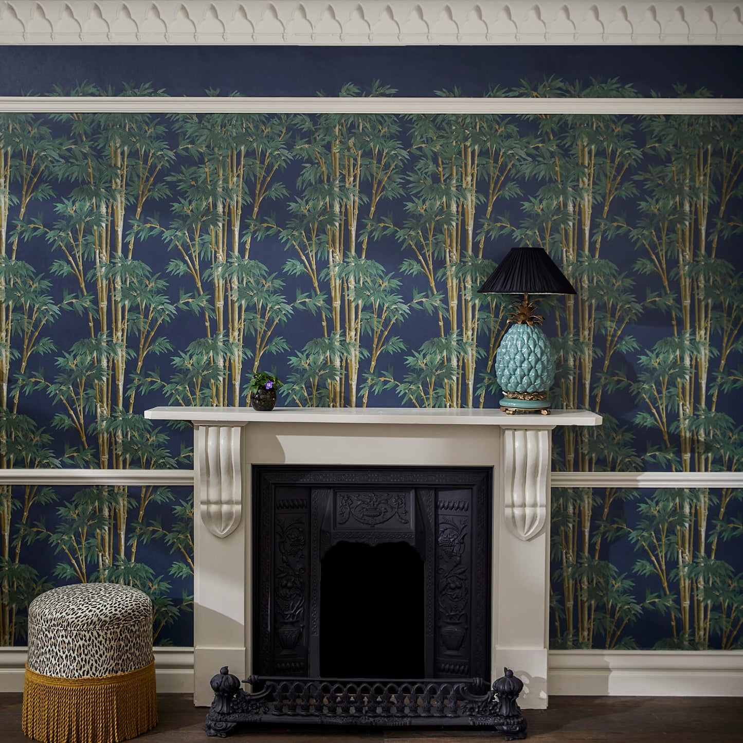 Bambusa Wallpaper - Midnight - House of Hackney - 1 - WA - BAM - DI - MID - XXX - Premier Wallcovering